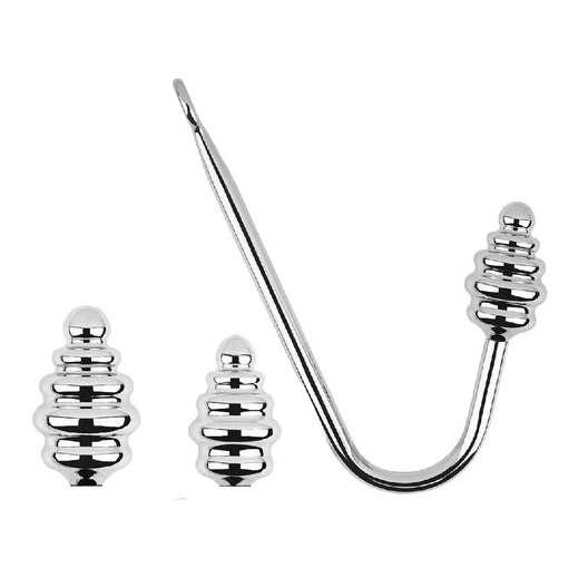 Anal Hooks Hook Anal 8826 Ribbed GreatBenefit Set Screw-in 0810